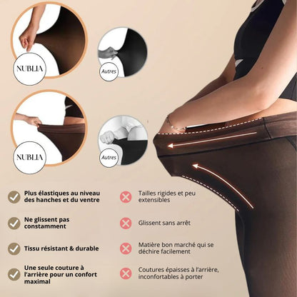 Collant Polaire Transparent Anti-Froid Hiver - NUBLIA