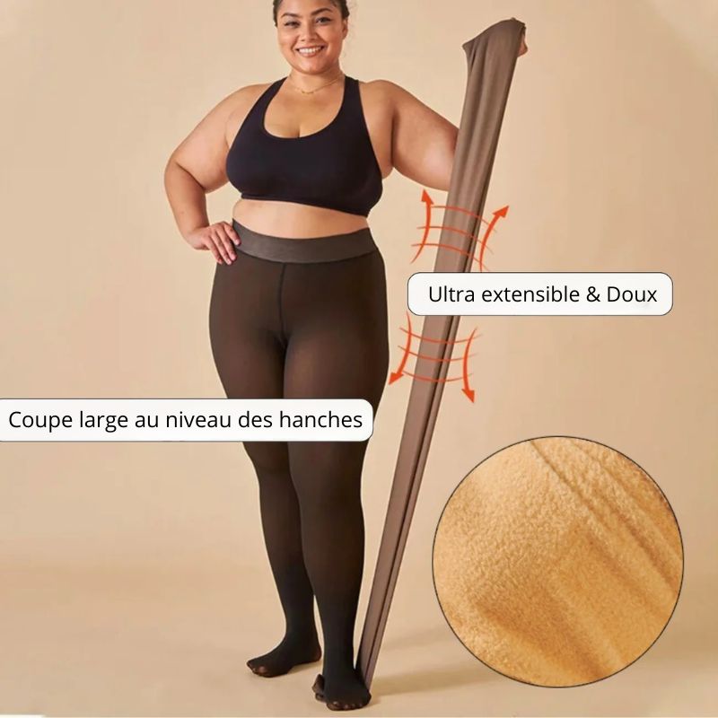 Collant Polaire Transparent Anti-Froid Hiver - NUBLIA